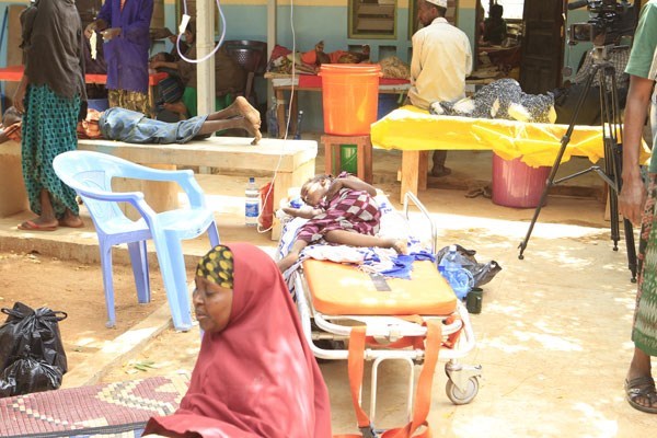 Patients receiving treatment at a cholera treatment centre on May 23, 2016 in Mandera County. Sixty-three people are admitted at Mandera Referral Hospital suffering from cholera. PHOTO | MANASE OTSIALO | NATION MEDIA GROUP