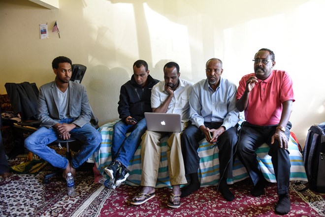 Somali-American leaders in St. Cloud, Minn., held a news conference Sunday to address the attack the previous day at the Crossroads Center Mall. Credit