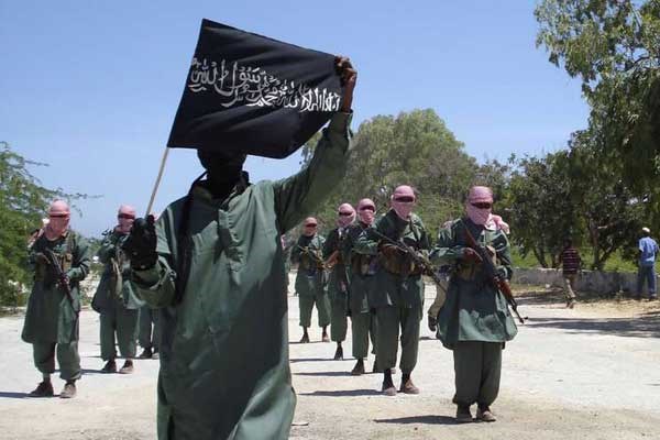 Al Shabaab militants training in Somalia. The African Union Mission in Somalia will not achieve its aims until government forces can secure the country against Islamist insurgents, a new study says.