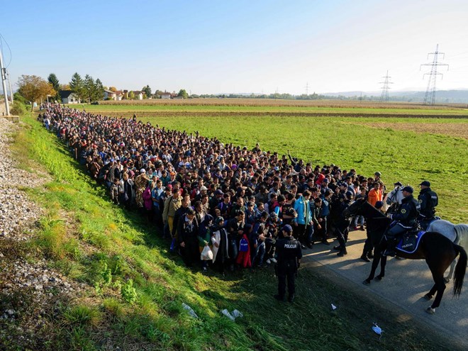 Hundreds of thousands of refugees have arrived in Europe over recent months AFP/Getty