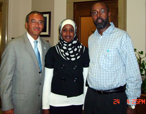 Mayor Coleman, Ilhan and her father Abukar